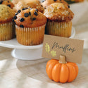 Orange Pumpkin Place Card Holder (Set of 6)