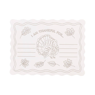 Thankful Coloring Placemat