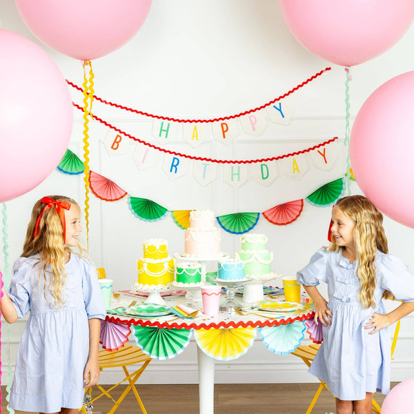 Bright Birthday Party Cups - 12 oz