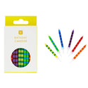 Striped Multicolor Candles - 24 Pack | Cake Candles