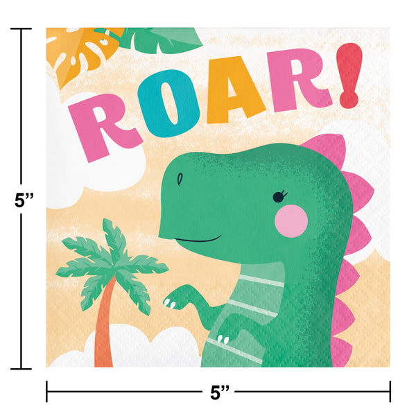 Dino ROAR! Cocktail Napkins