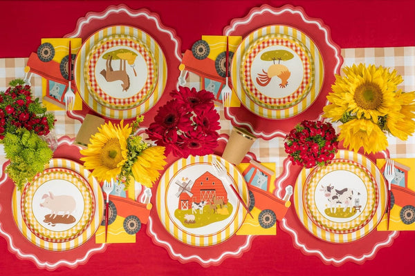 Farm Animal Dessert Plates