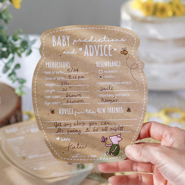 Honey Bear Cardstock Baby Shower Game Set