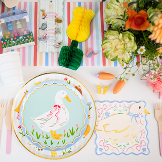 In The Garden Blue Floral Large Napkins