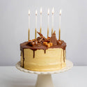 White & Gold Candles - 16 Pack | Birthday Candles