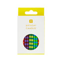 Striped Multicolor Candles - 24 Pack | Cake Candles
