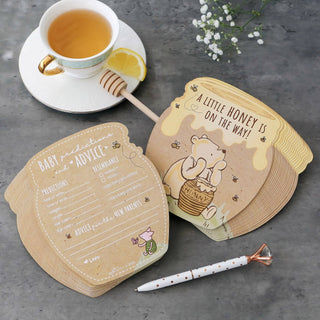 A Little Honey is On the Way Baby Shower Advice Cards | Oh So Fancy Party