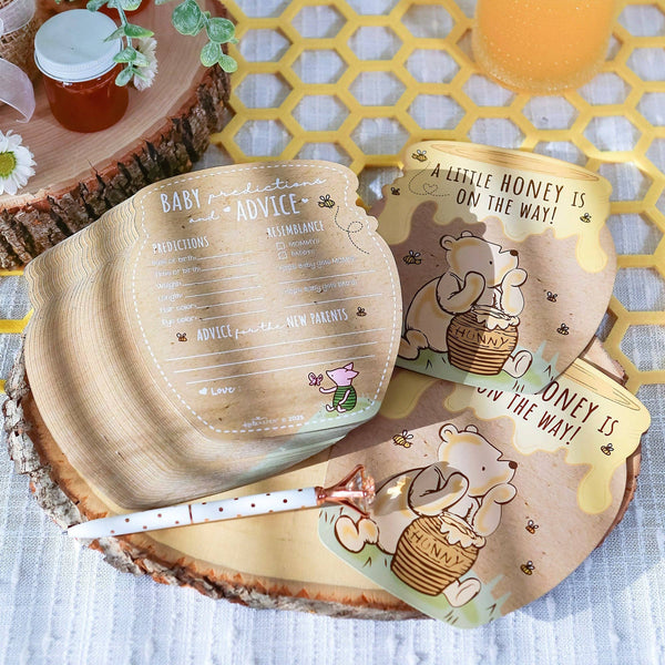 A Little Honey is On the Way Baby Shower Advice Cards | Oh So Fancy Party