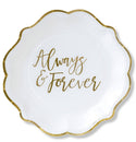 Always & Forever Dessert  Plates