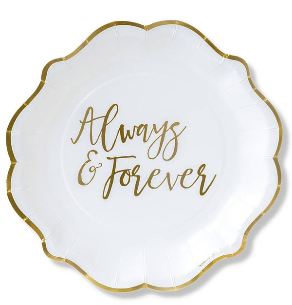 Always & Forever Dessert  Plates