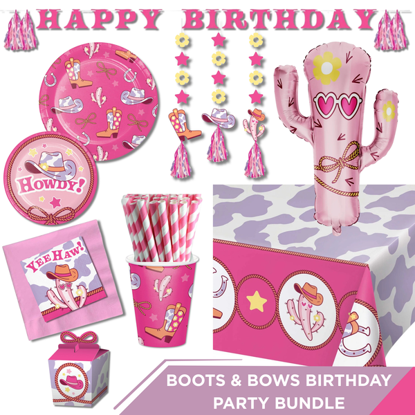 Boots & Bows Birthday Party Bundle