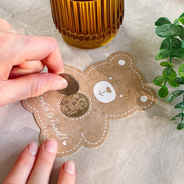 Baby Shower Scratch Off Cards | Oh So Fancy Party