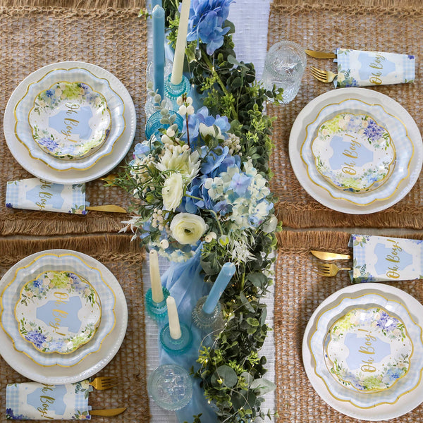 Baby in Bloom Boy Baby Shower Table | Oh So Fancy Party