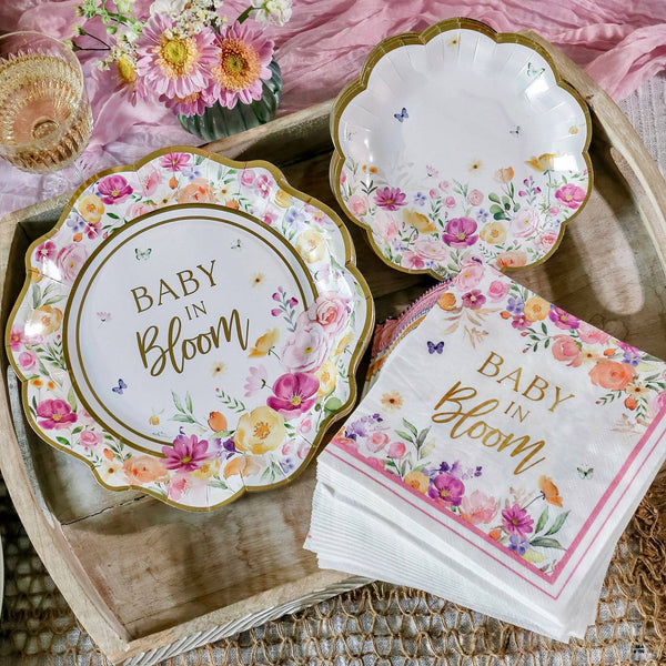 Baby in Bloom Shower Set - Oh So Fancy Party