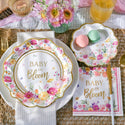 Baby in Bloom Shower Tableware Set - Oh So Fancy Party