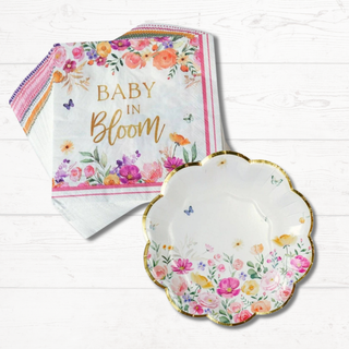Baby in Bloom Dessert Shower Set