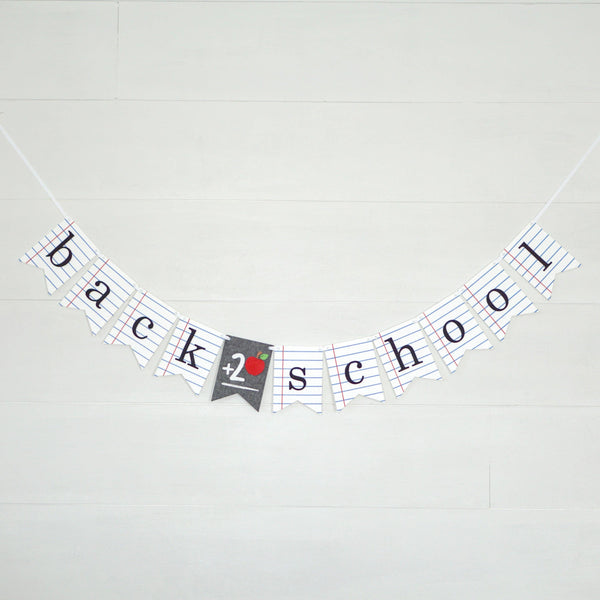 Back To School Banner Kids | Oh So Fancy Party
