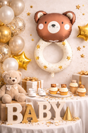 Teddy Bear Rattle Foil Balloon