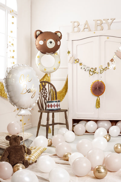 Oh Baby Gold Script Foil Balloon
