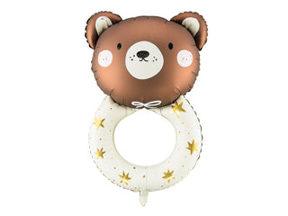 Teddy Bear Rattle Foil Balloon