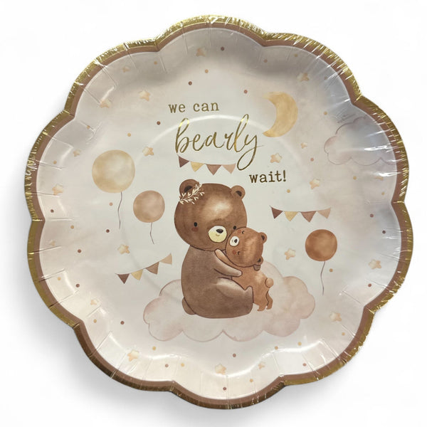 Bear Baby Shower Plate