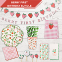 Berry 1st Birthday Party Bundle