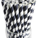 Striped Paper Party Straws