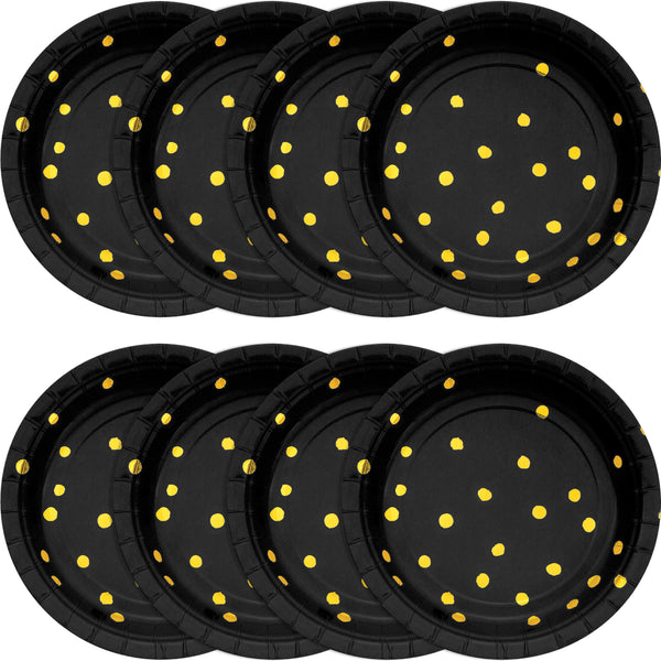 Black Velvet Dessert Plates