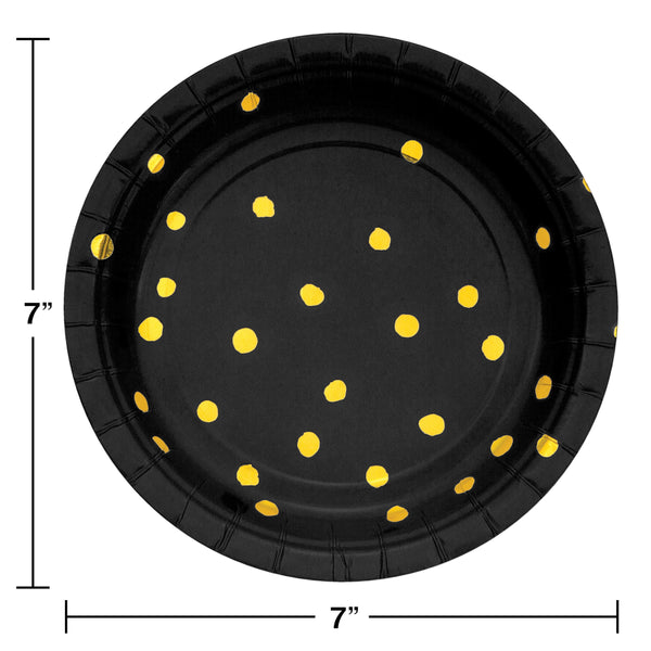 Black Velvet Dessert Plates