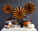 Black and Orange Halloween Fans- Oh So Fancy Party