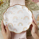 Boho Rainbow Baby Dinner Plates