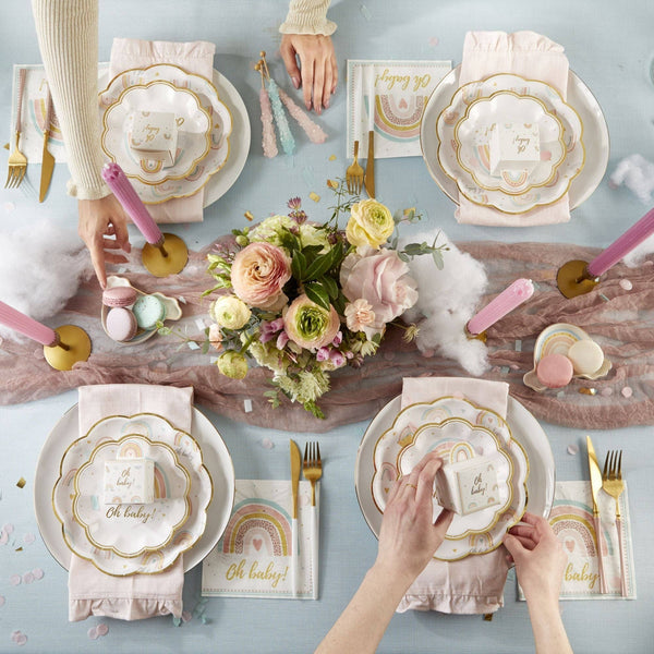 Boho Rainbow Baby Shower Napkins