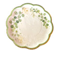 Botanical Garden Dessert Plates with Gold Foil