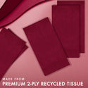 Burgundy Dinner Paper Napkins | 100 Count