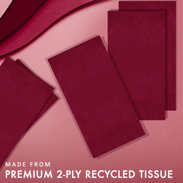 Burgundy Dinner Paper Napkins | 100 Count