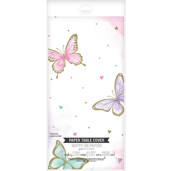 Butterfly Shimmer Table Cover