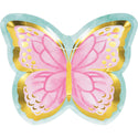 Butterfly Shimmer 9" Party Plates