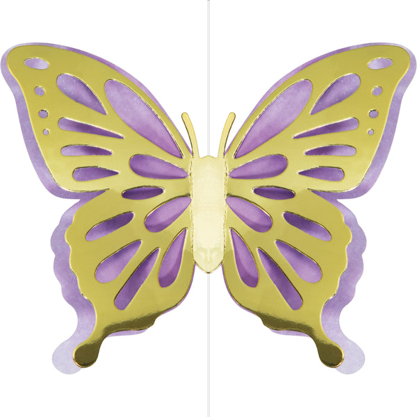 Butterfly Shimmer Hanging Decorations – Set of 3