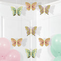 Butterfly Shimmer Hanging Decorations – Set of 3
