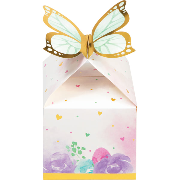 Butterfly Shimmer Favor Boxes – Set of 8
