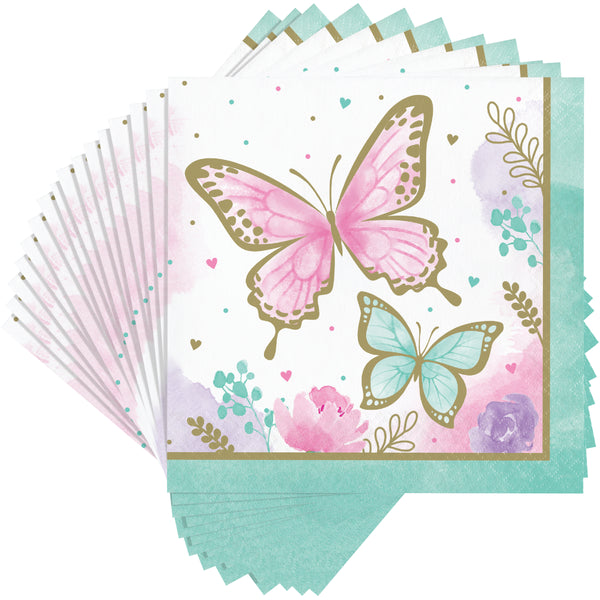 Butterfly Shimmer Party Tableware Bundle