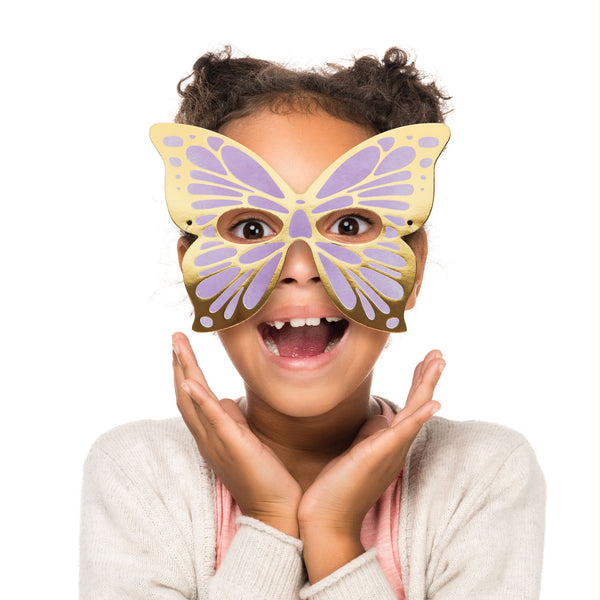 Butterfly Shimmer Party Masks – Set of 8