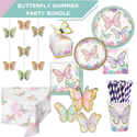 Butterfly Shimmer Party Tableware Bundle