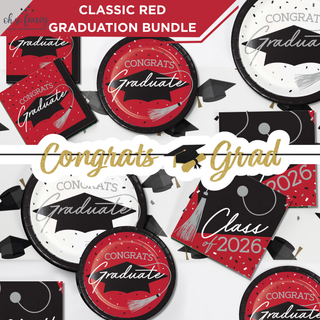 Classic Red Graduation Party Bundle