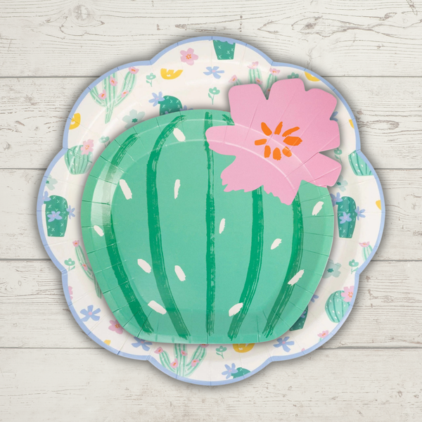 Fiesta Bamboo Cactus Serving Tray Set