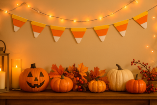 Candy Cane Garland Halloween Party | Oh So Fancy Party