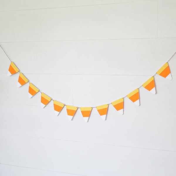 Candy Corn Felt Garland | Oh So Fancy Party