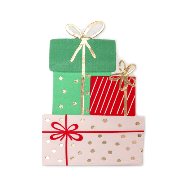 Christmas Present Napkins | Oh So Fancy Party