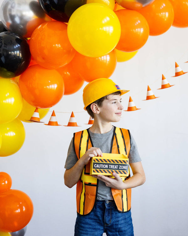 Construction Cone Banner for Truck Themed Parties
