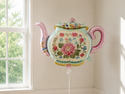 Cottage Garden Floral Teapot Foil Balloon